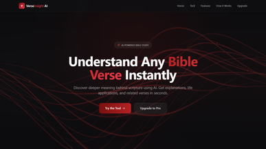 BibleInsight AI template preview