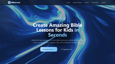 BibleKidsAI – Kids Bible Lesson Generator template preview
