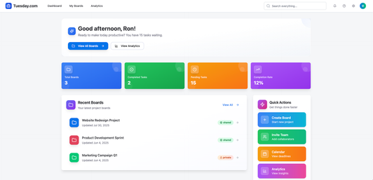 Task management app template built with Base44