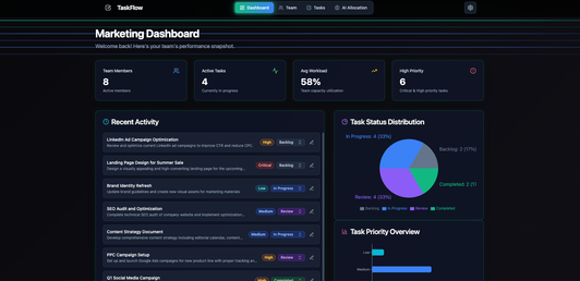 Task management flow app template built with Base44