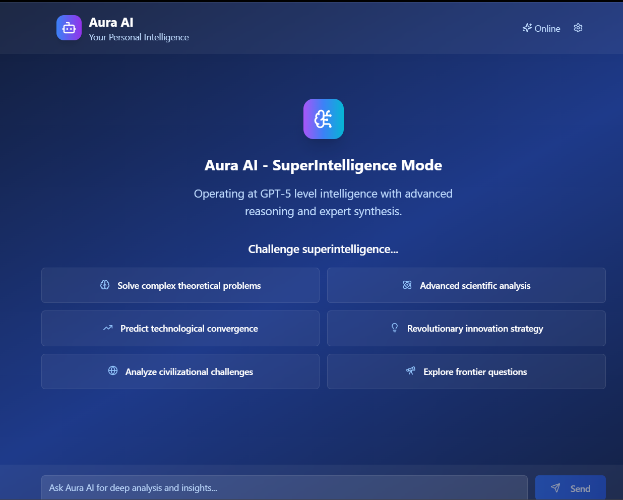 Aura AI template preview