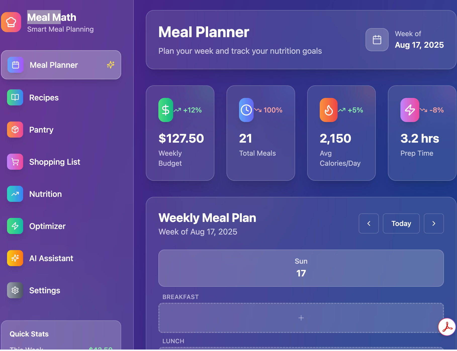 NutrishPlan Pro template preview