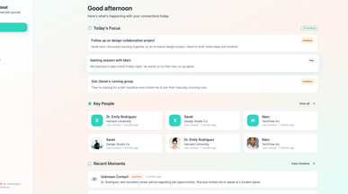Heartbeat- Personal management tool template preview
