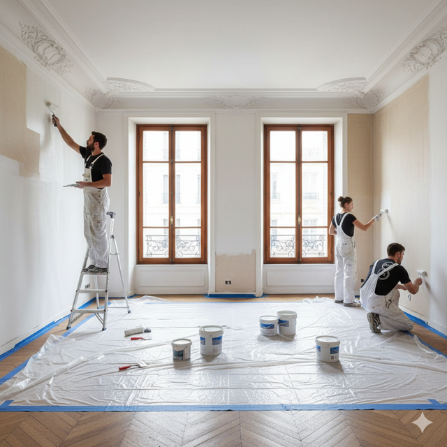 Service Peinture & Finitions - EightPro rénovation en Suisse