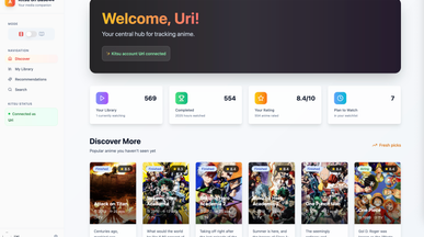 Kitsu on Base44 template preview
