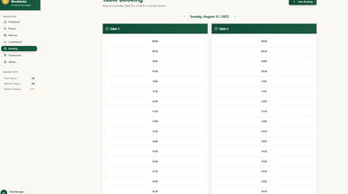 Snooker Meulebeke template preview