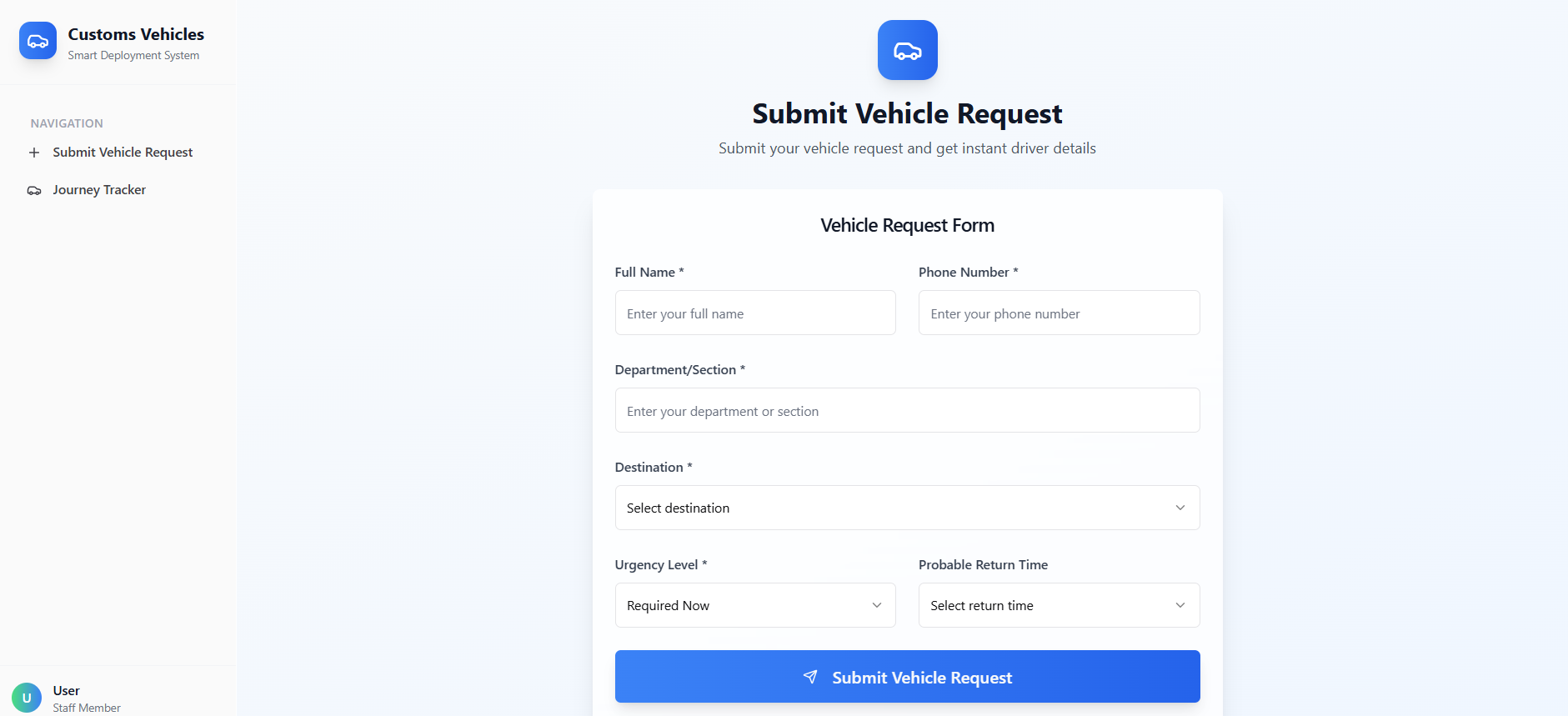 CUSTOMS PRO (VEHICLES) template preview